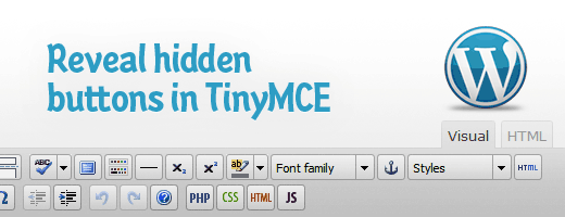 Display hidden TinyMCE buttons – Elio